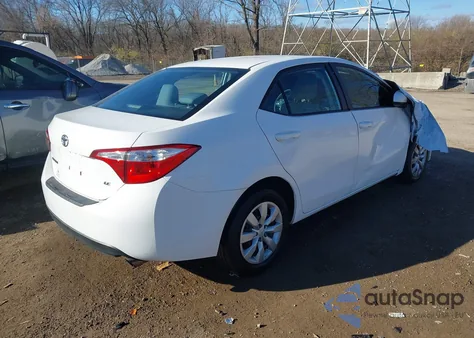 2015 Toyota Corolla Le z USA, uszkodzony, nr VIN 2T1BURHE5FC479726